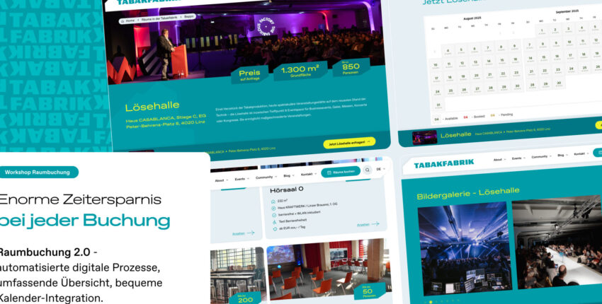 Tabakfabrik Linz: Die neue Community-Website, die auch den Weg kennt.