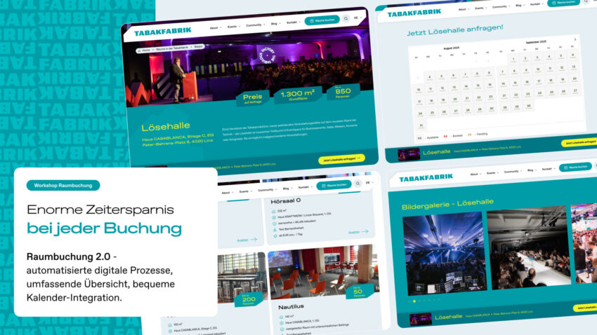 Tabakfabrik Linz: Die neue Community-Website, die auch den Weg kennt.