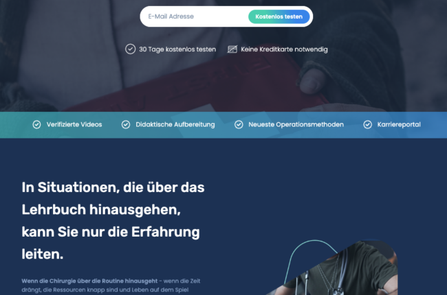 MedYouCate: Aus dem Kriegsgebiet in Operationssäle weltweit.