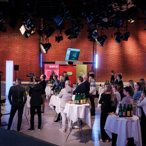 Denkfrühstück-Publikum im ORF Studio