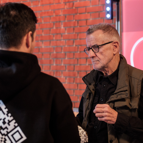 Werner Pfeffer beim Denkfrühstück im ORF Studio