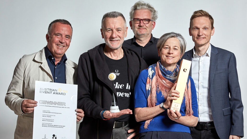 Zeremonienmeister Werner Pfeffer (Linz) holte in der Kategorie „Award Shows und Preisverleihungen“ den ersten Platz.